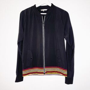 C&C California Black Zip Stripe Jacket 